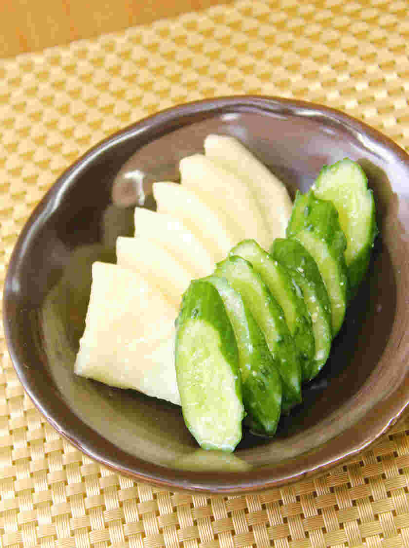 ヨーグルトでつけたきゅうりの漬物
