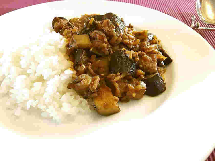 野菜の旨みたっぷりなすカレー