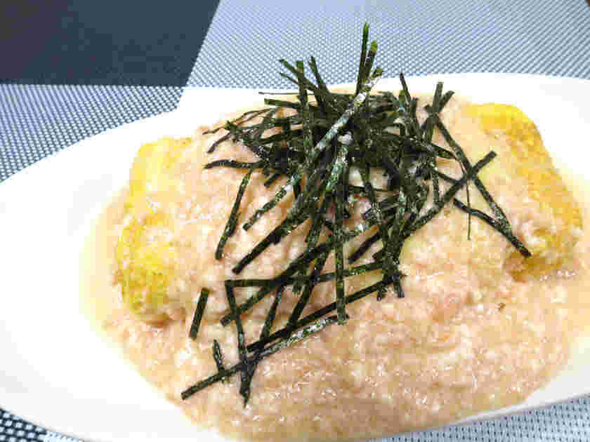 明太子チーズソースの厚焼き玉子