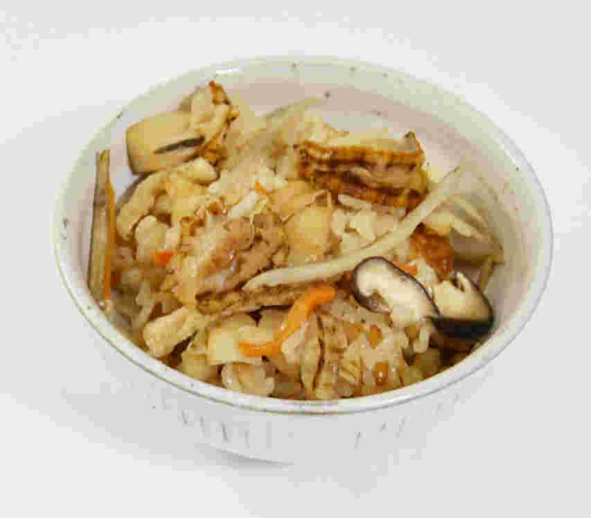 ベビーホタテと牛蒡の炊き込みご飯