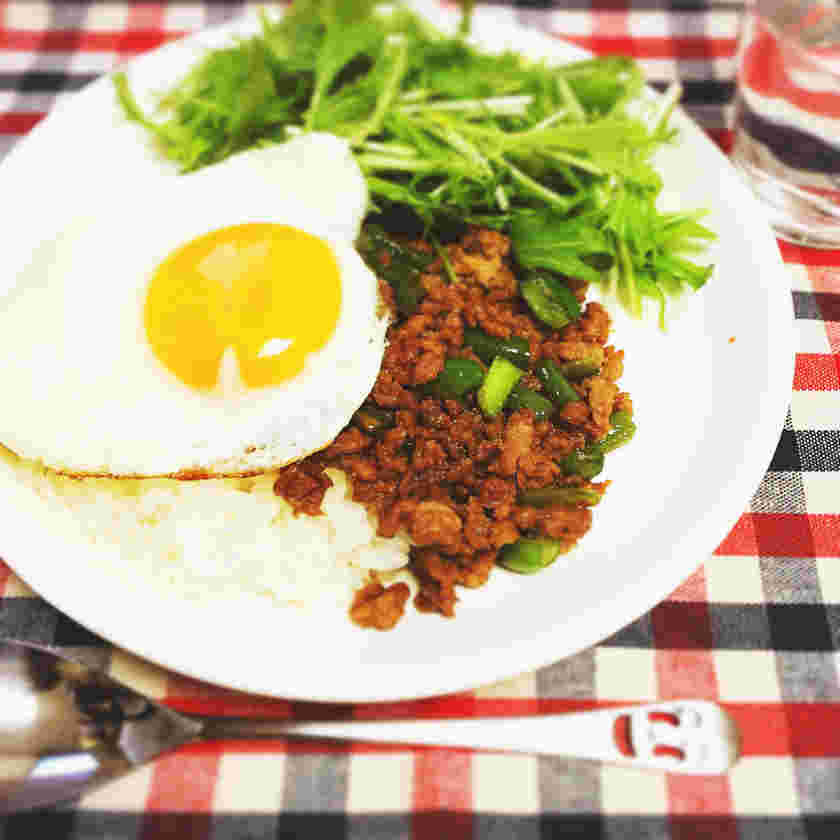ガパオライス風ワンプレートランチ