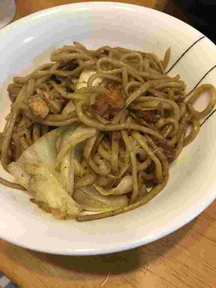 イカフライ入り焼きそば