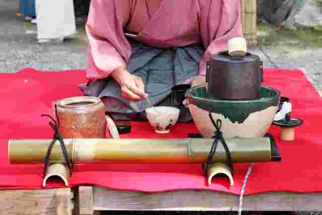 野点の敷物である毛氈
