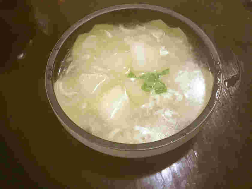 秋野菜の冬瓜とカニのスープ
