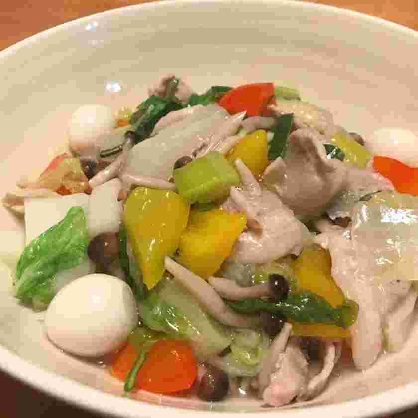 白菜と豚バラの和風あんかけ丼