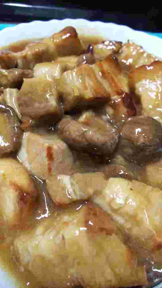 豚バラと干し椎茸のオイスターソース煮
