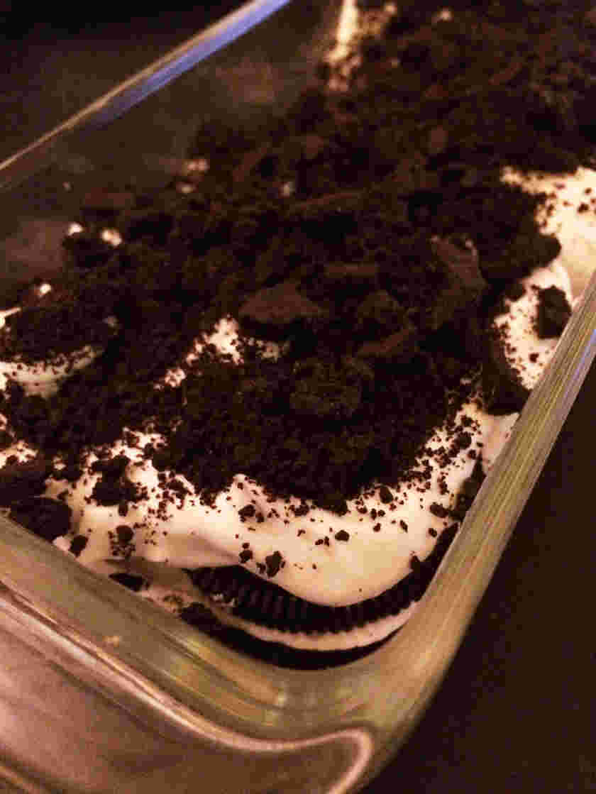 オレオとマスカルポーネのスコップケーキ