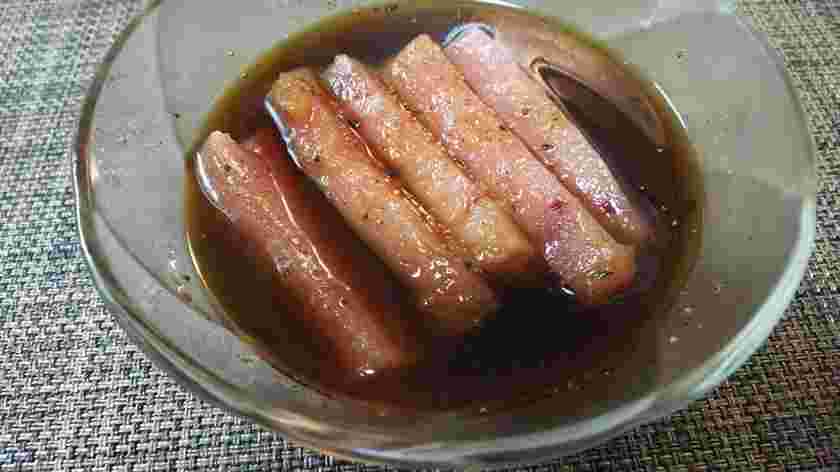 黒七味のマグロ漬け