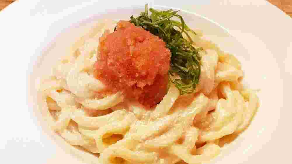 おでんに合う明太クリームうどん