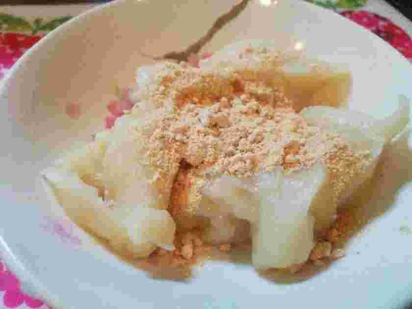 電子レンジで作る豆乳餅