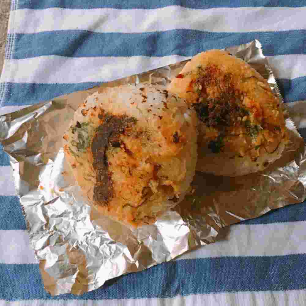 大葉味噌の焦がし焼きおにぎり