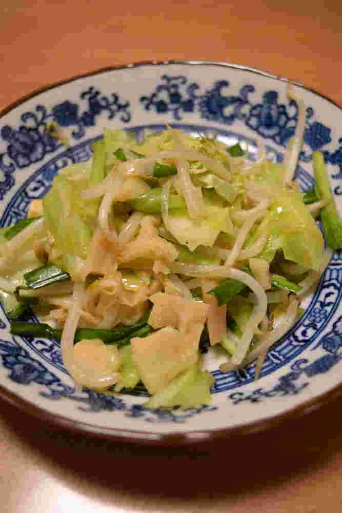 穂先メンマ入り野菜炒め