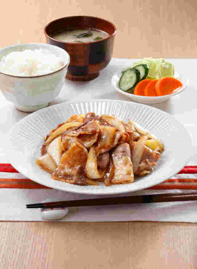 豚バラ肉の生姜焼き
