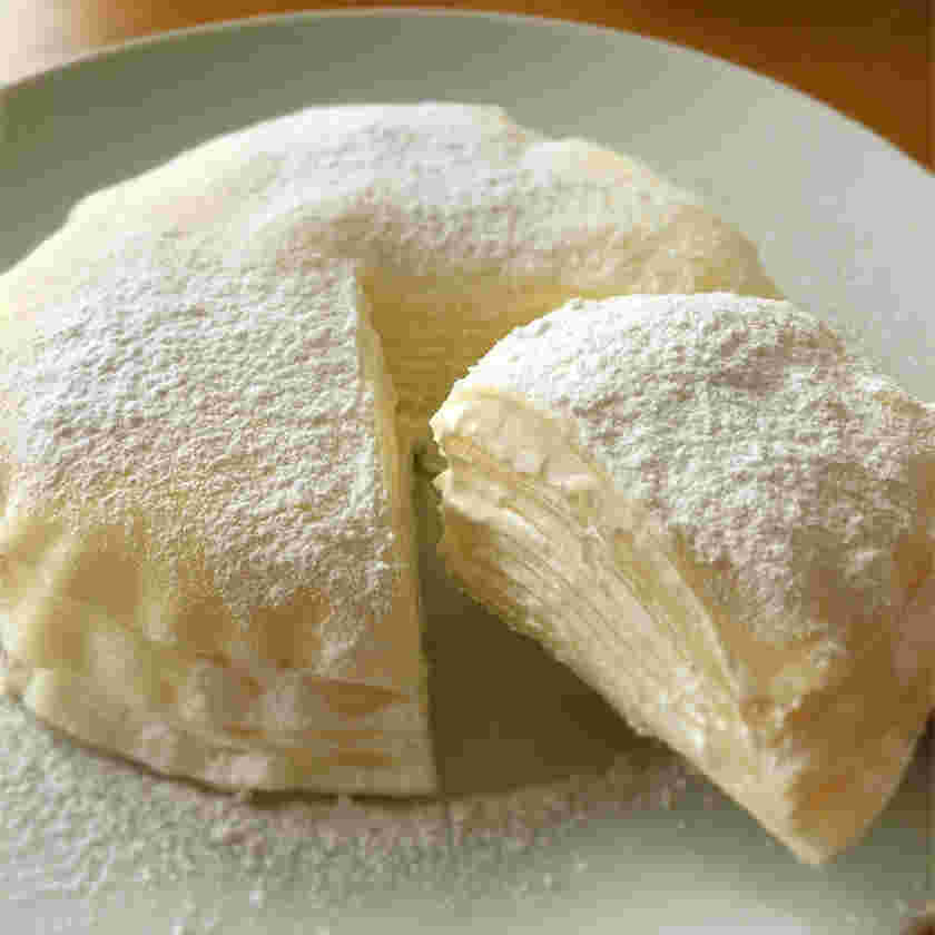 餃子の皮で作ったミルクレープ