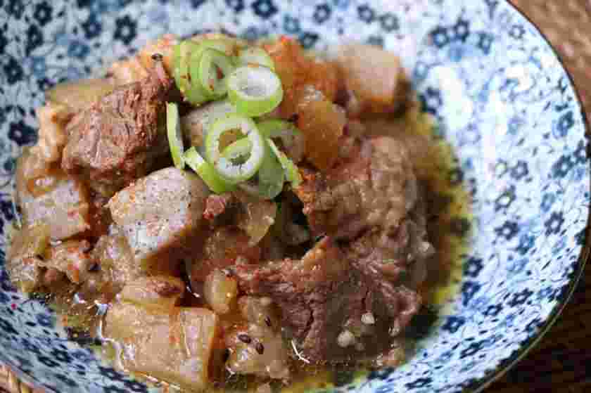 圧力鍋で作った牛すじ大根