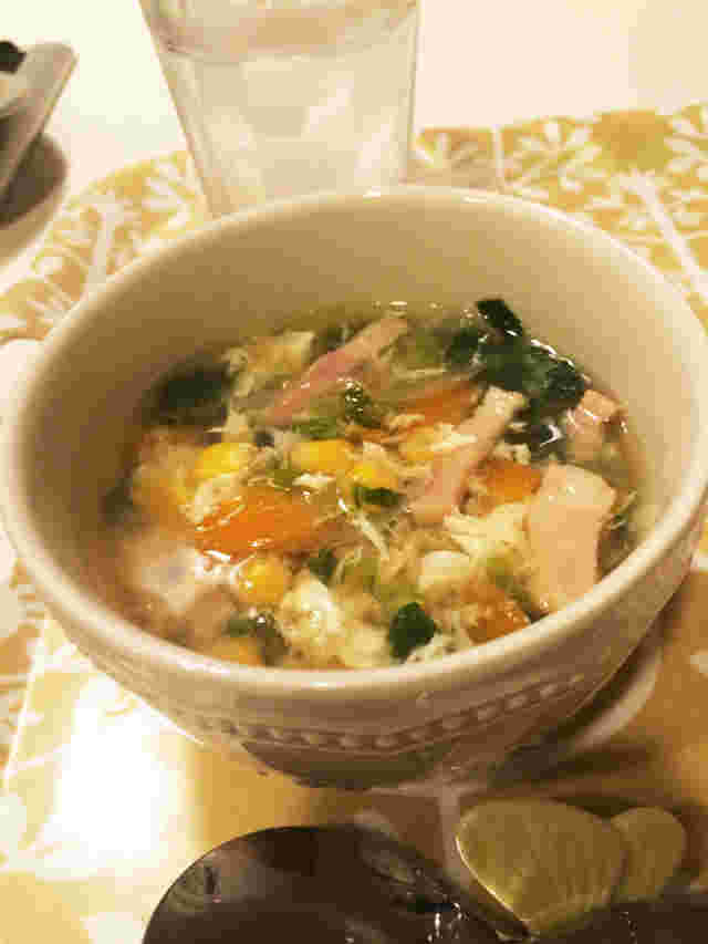 カレーに合う副菜の具だくさんコンソメスープ