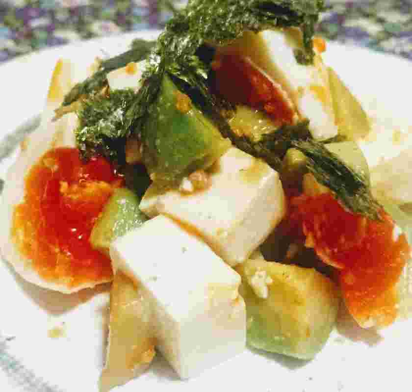 塩麹豆腐の和風コブサラダ
