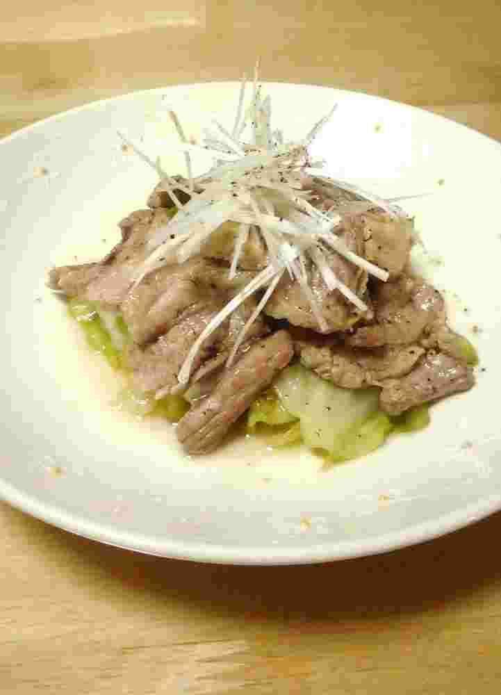 酢でさっぱり蒸し豚