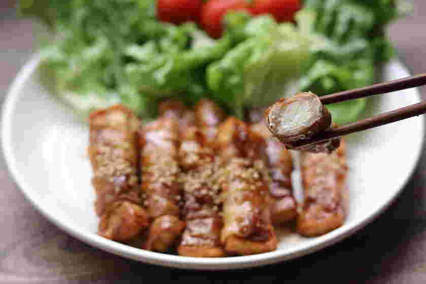厚揚げの肉巻き