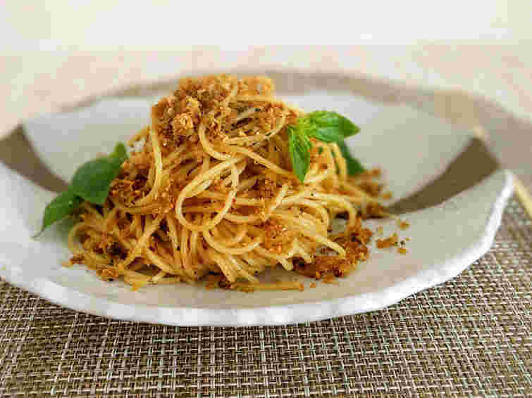 アンチョビを使った貧乏人のパスタ