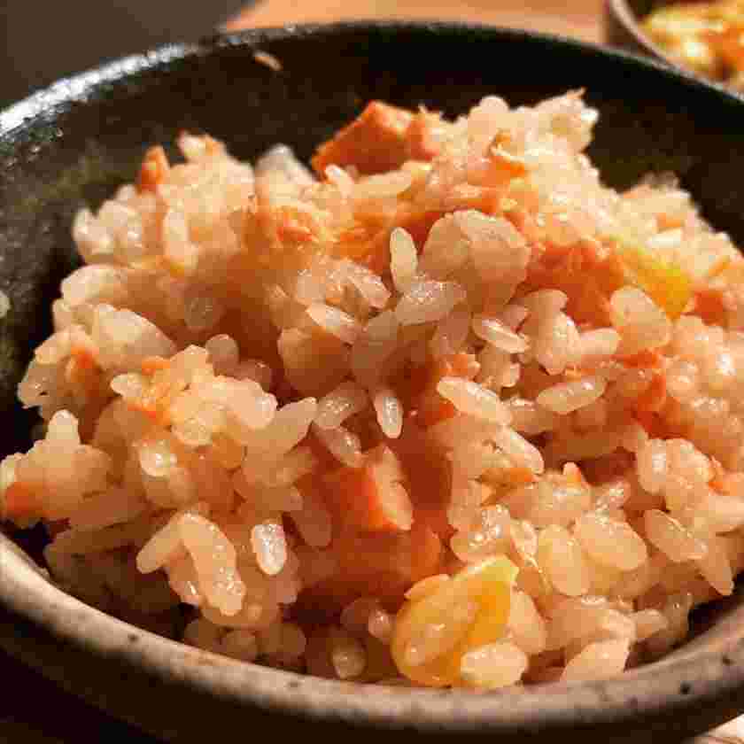 コーンの洋風鮭ご飯