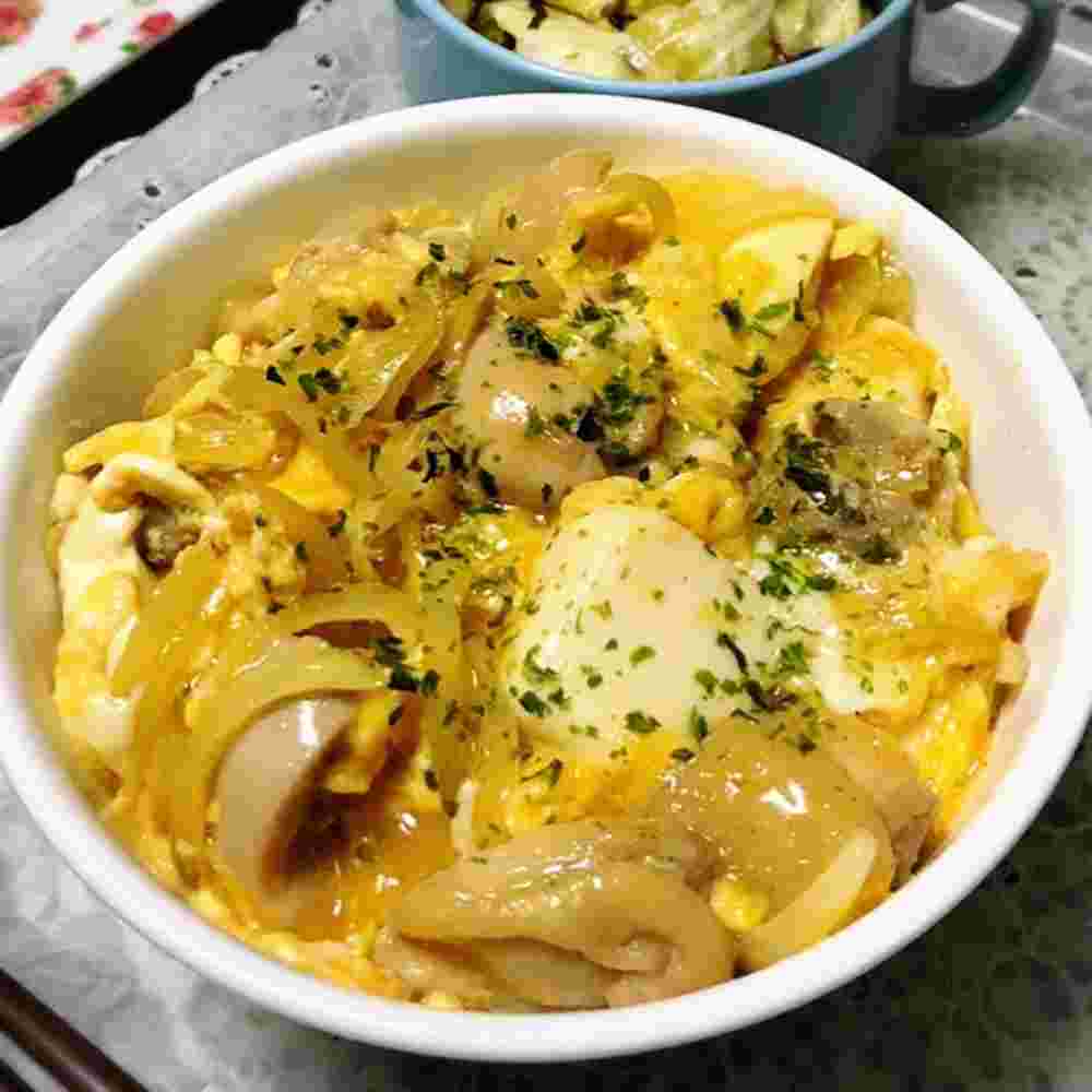 白だしを使ったヘルシー親子丼