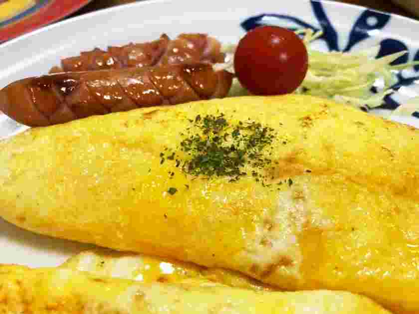 チーズ料理のオムレツ