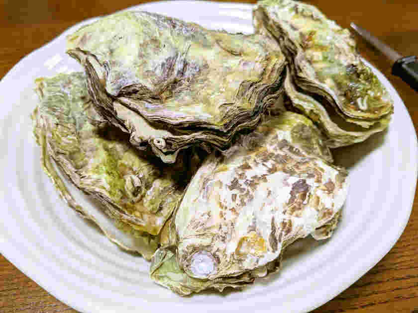 フライパンで作る蒸し牡蠣