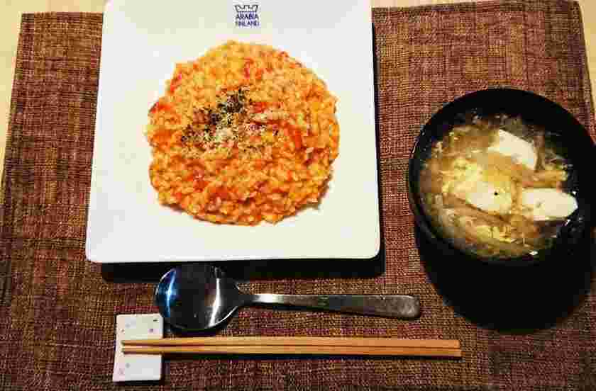 冷やご飯のトマトリゾット