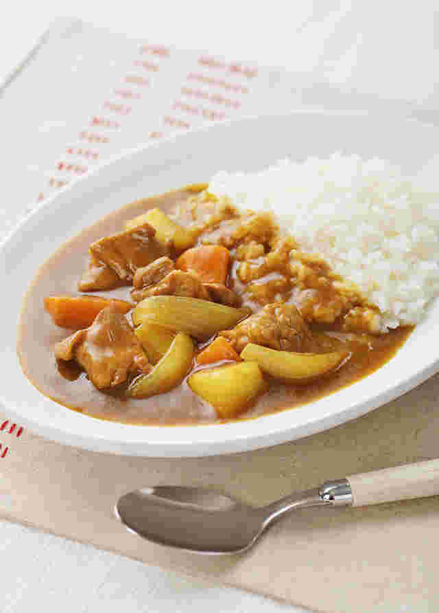 りんごジャムで作る甘口カレー