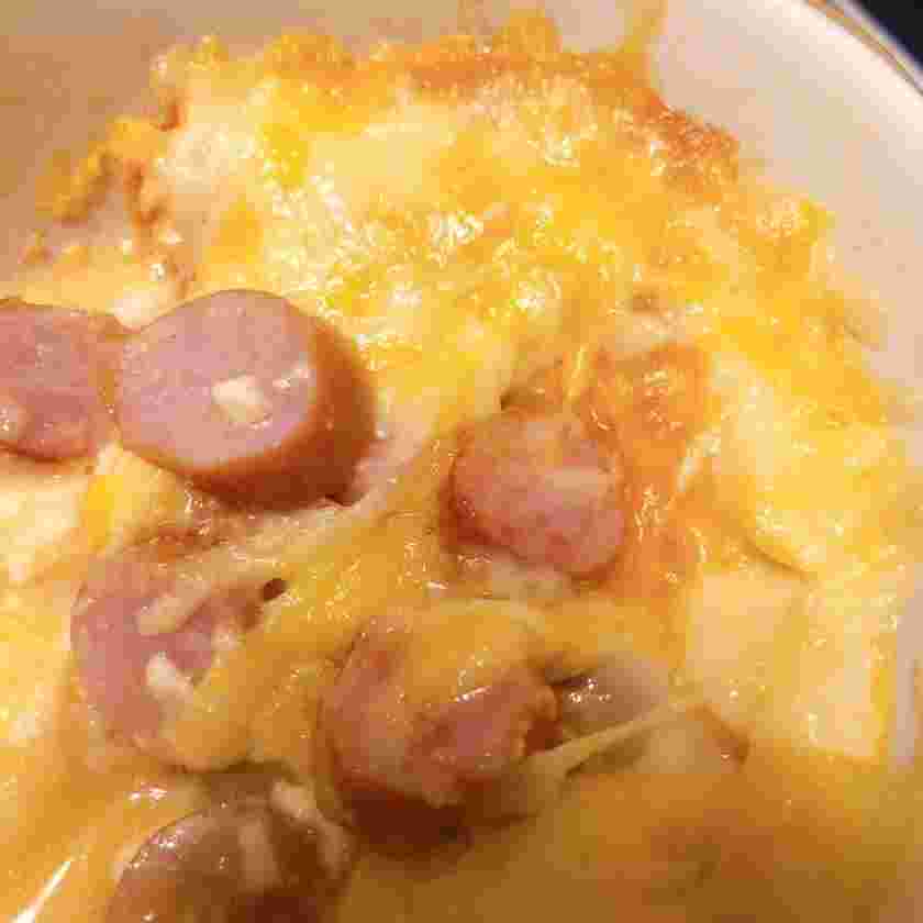 オーブンで作るウィンナーグラタン