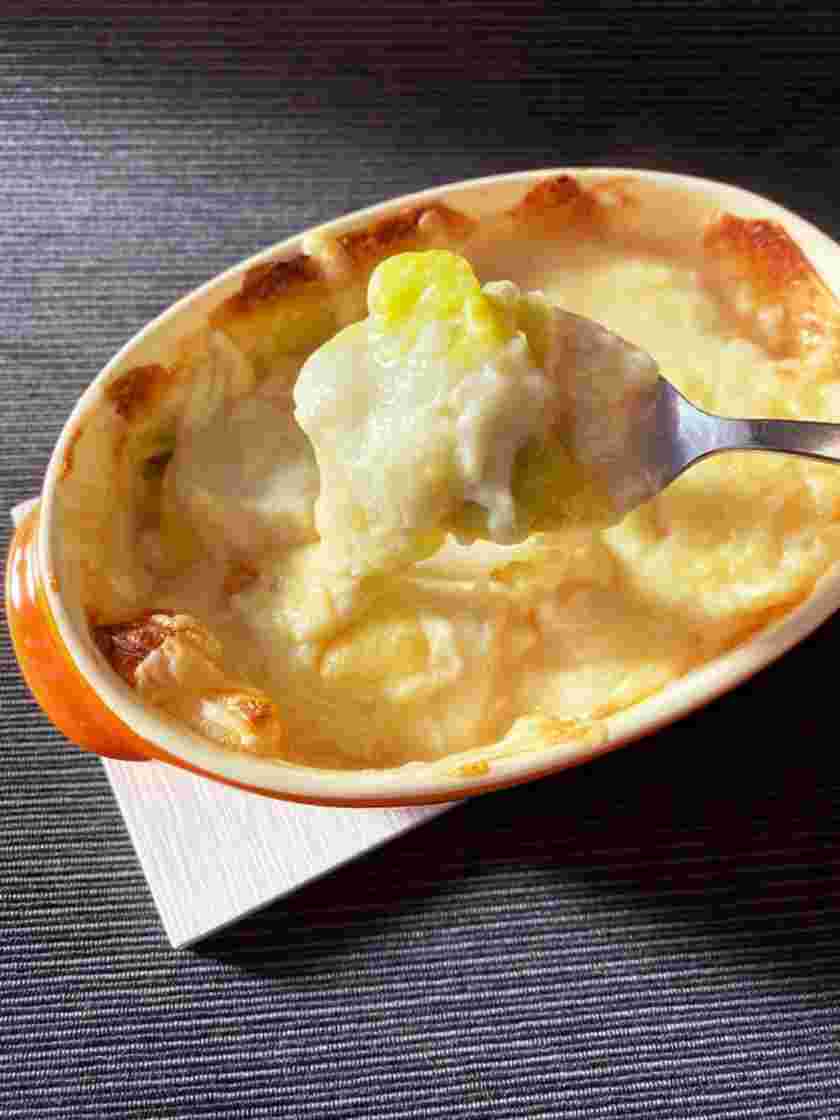 トースターで作る白菜のグラタン