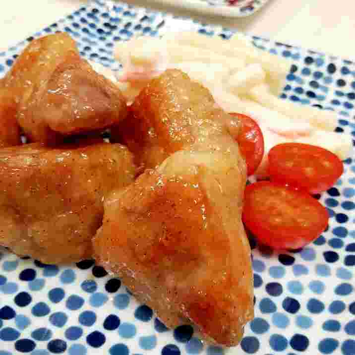 鶏肉の青じそドレッシング炒め