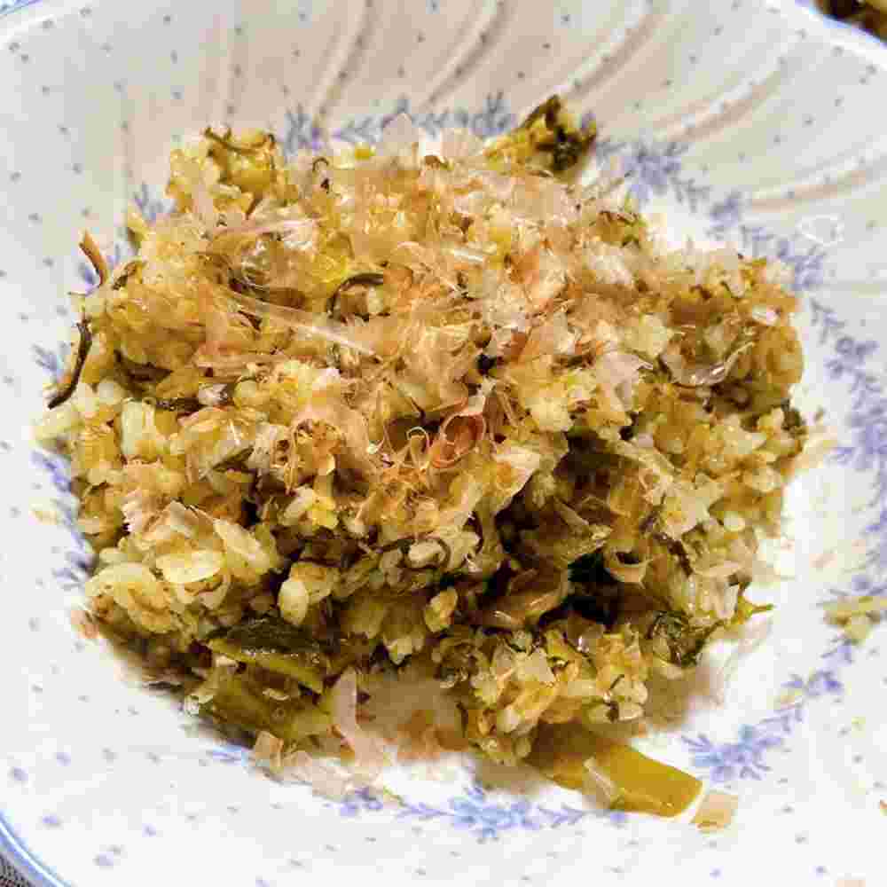 卵なし高菜チャーハン