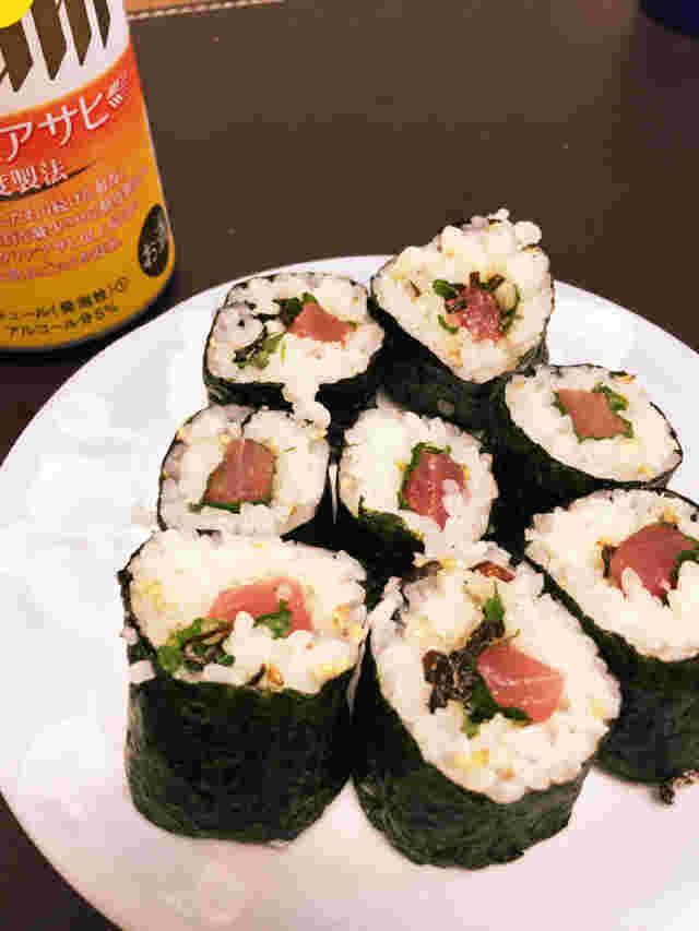 塩昆布鉄火巻き
