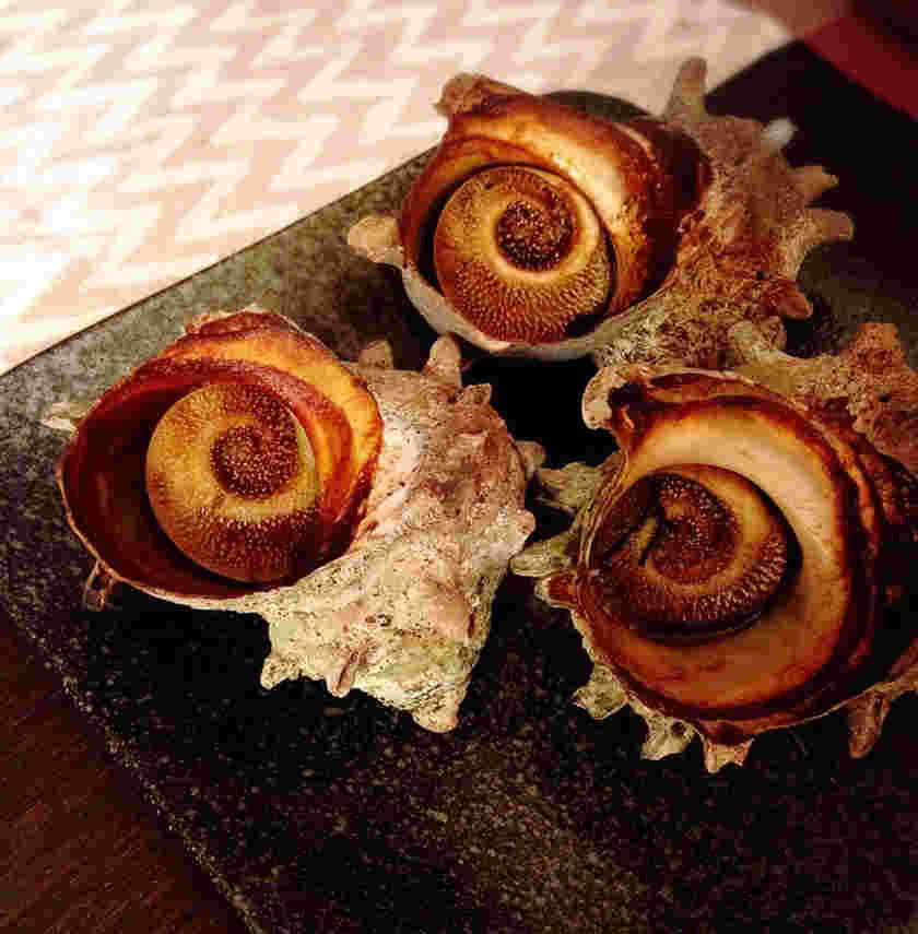 グリルで作るサザエのつぼ焼き