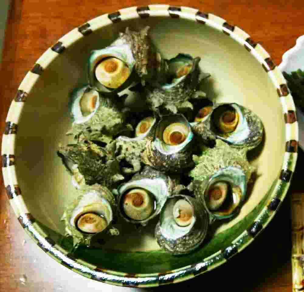 レンジで作るサザエのつぼ焼き