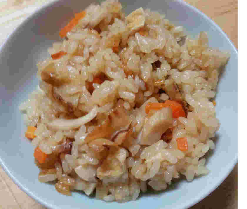 貝ひもの炊き込みご飯