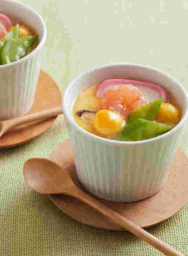ちらし寿司に合う献立メニューの簡単茶碗蒸し