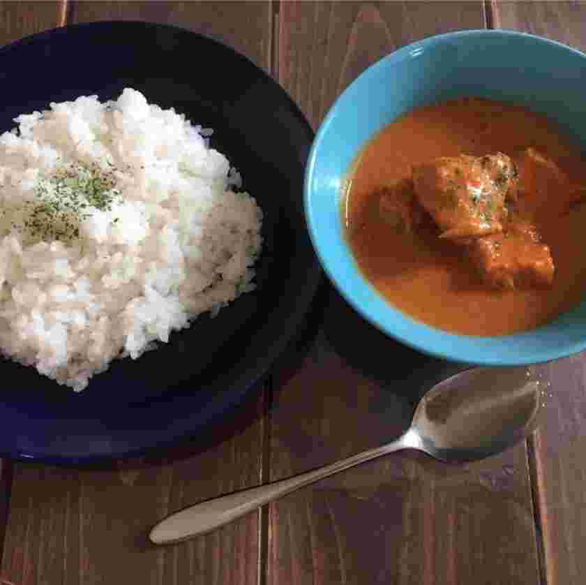 圧力鍋で鶏胸肉のバターカレー