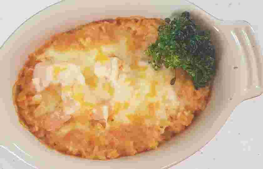 パスタソースで簡単ドリア