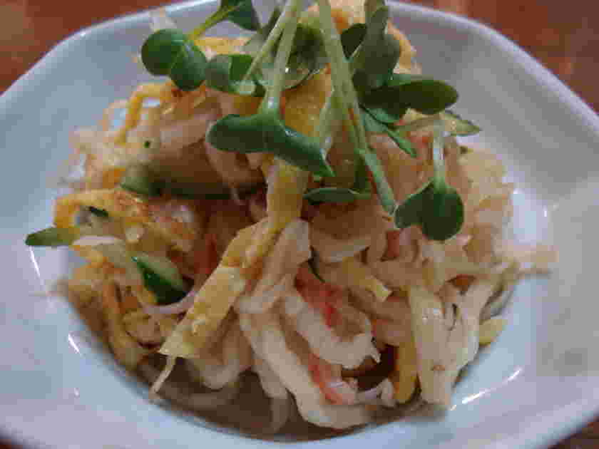 サキイカと切り干し大根の酢の物