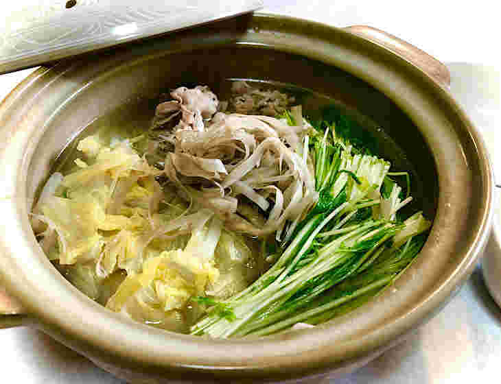 ごぼうと白菜の豚肉さっぱり鍋