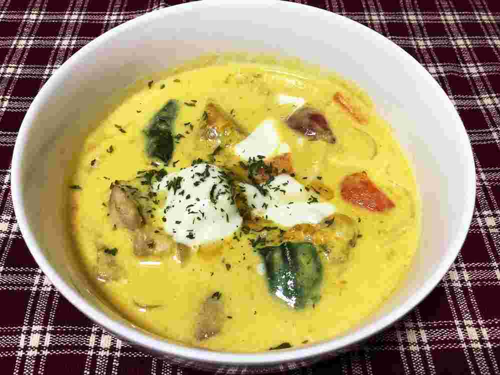 チキンとかぼちゃのクリームシチュー
