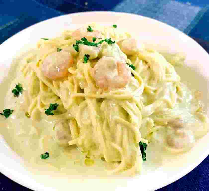 豆腐麺で冷製パスタ風