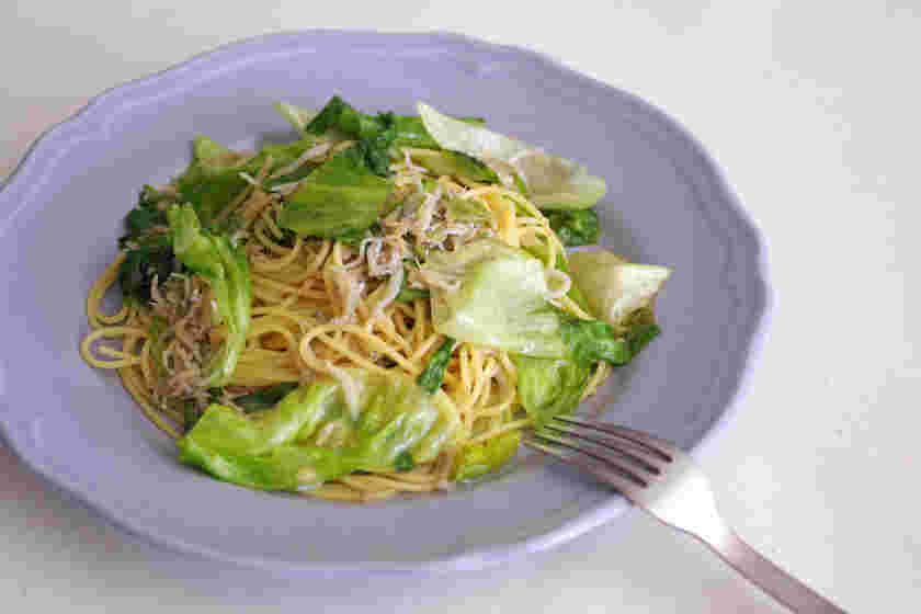 しらすとレタスの和風パスタ