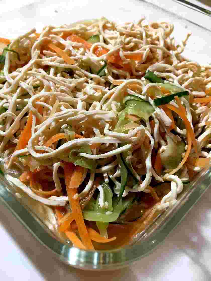 豆腐麺の中華マリネ