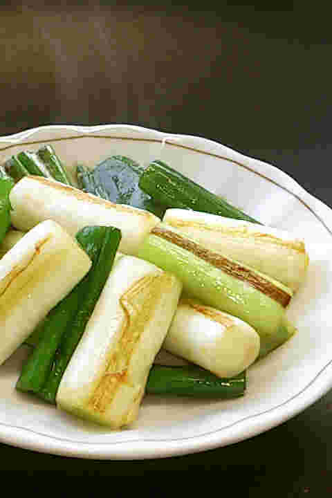 副菜の中華風焼きネギ