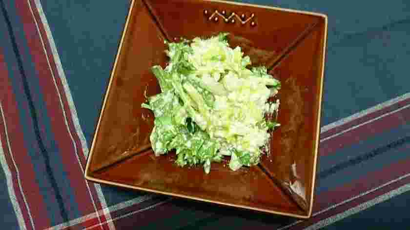 白菜とレタスの豆腐マヨサラダ
