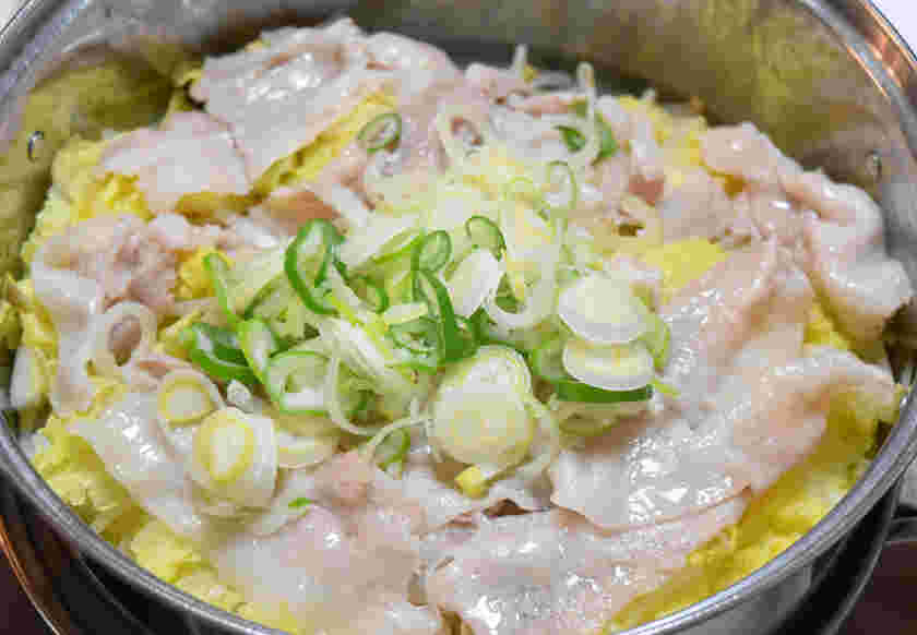 白菜と豆腐の豚バラ蒸し